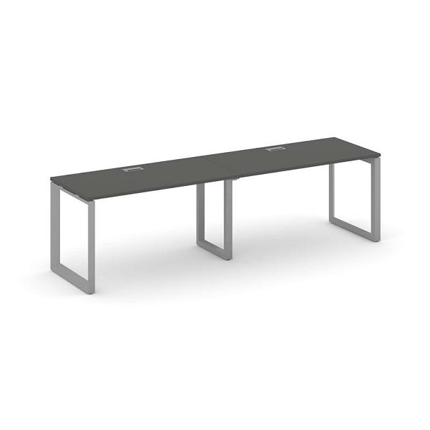 Style Project Next Рабочая станция односторонняя SN-59O.ORS-001 Антрацит/Металл Серый/Серебро Заглушка 1960*600*750 - Вид 1