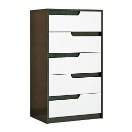 Комод Гавана (600*1070*430) венге/акрил белый (выбирать белый глянец) - Фото предпросмотра