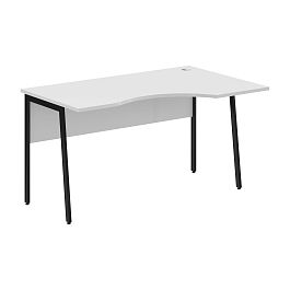 Стол прямой СА-2P(R) Белый/Черный 1400х900х755 IMAGO PLUS - Фото предпросмотра