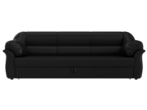 Диван прямой Карнелла (полностью экокожа черная) - Вид 2