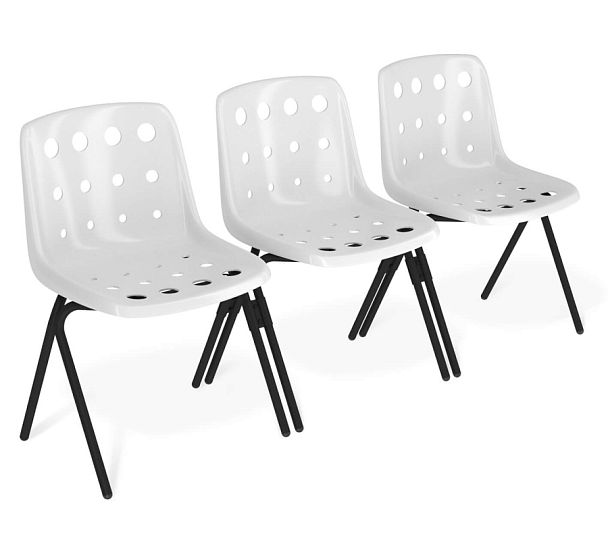 Скамья Sheffilton SHT-ST56/S186-1 белый/черный муар - Вид 1