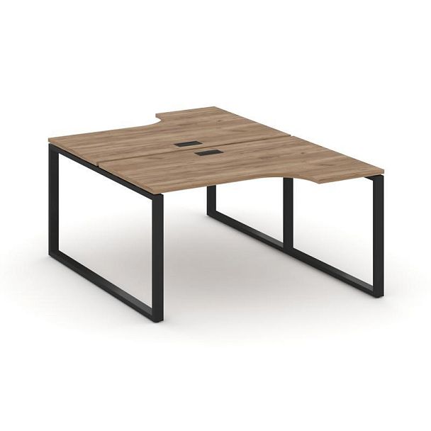 Стайл Проджект Рабочая станция эргоном. SN-6O.DRPA-001 Дуб Табак/Металл Черный 1380*1232/1992*750 - Вид 1