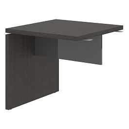 Брифинг-приставка СП-064-25-10 Дуб Мореный/Серый глянец 800х800х750 KANON - Фото предпросмотра