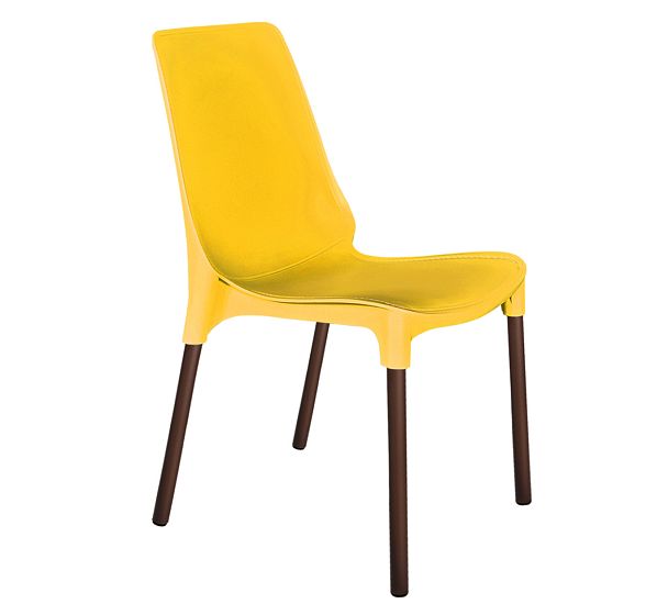 Стул Sheffilton SHT-ST75/S424 желтый/коричневый муар - Вид 2