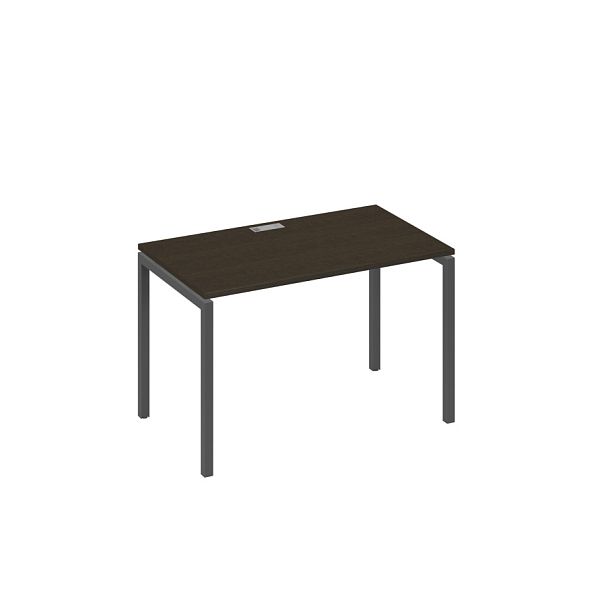 Стол письменный на металлокаркасе DUE A4 А4 Б2 013 БП венге / металлокаркас антрацит - Вид 1