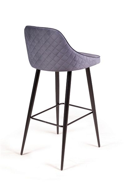 Стул барный Neo ромб, бархат серый 27 - Вид 5