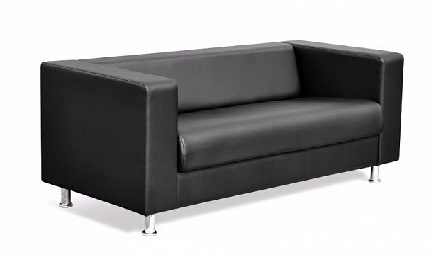 Меркурий Диван трехместный (1770х830х700) Oregon 16 черный "Мягкая мебель для кабинета" ТК-002120401763 черный - Вид 1