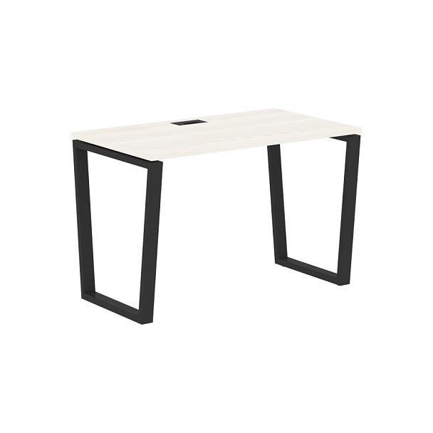 Стол прямой EVST 1167 Ясень Траун/Черный 1160х670х750 EDIS - Вид 1