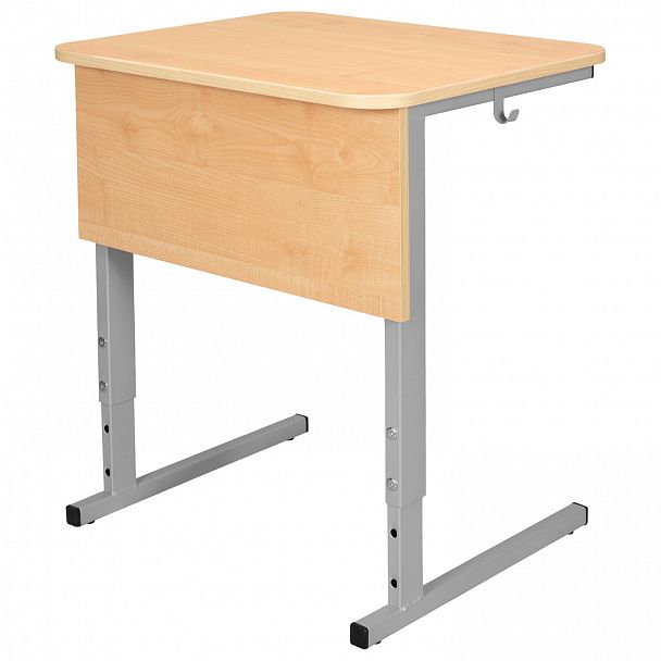Стол-парта СУТ.54-01, одноместный, регулируемый угол, серый каркас, ЛДСП клён, гр.2-4, - Вид 5