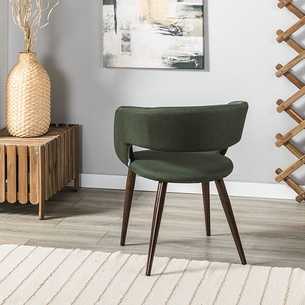 Кресло Hugs тёмно-зеленый/т.орех - Вид 9