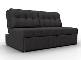 Диван прямой Лига-107 (140) Замша коричневый - Фото предпросмотра