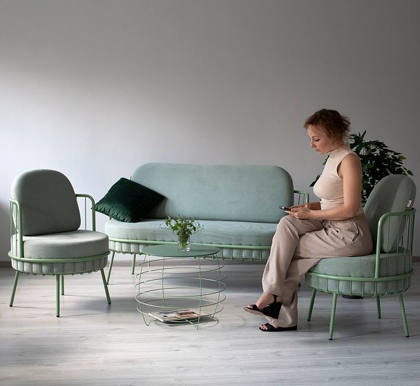 Комплект мебели Sheffilton SHT-DS284 нежная мята/бразо/мятный - Вид 12