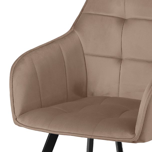 Комплект кресел поворотных Мони, Confetti latte/черный, 3 шт. - Вид 8