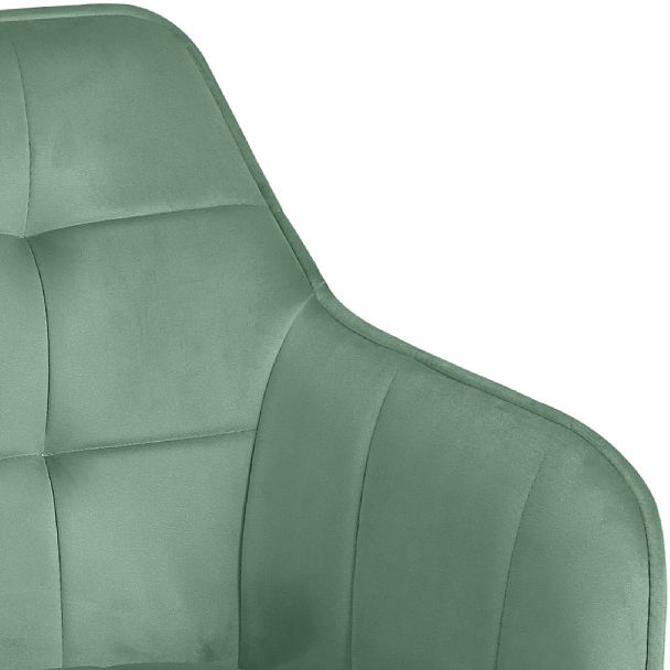 Комплект полубарных поворотных кресел Мони К, Confetti aquamarine/белый, 2 шт. - Вид 9