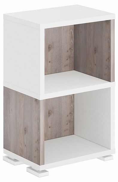 Стеллаж-колонка Домино СБ-15/2 Белый/Нельсон - Вид 1