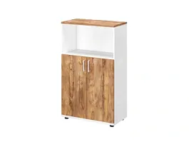 TANDEM RTD050-73U-ME Шкаф комби ун-й 730х380х1208 Таксония медовая/Белый - Фото предпросмотра