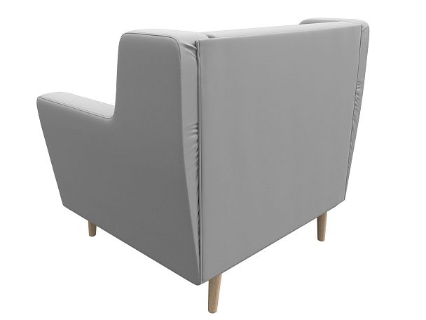 Кресло Брайтон (полностью экокожа белая) - Вид 6