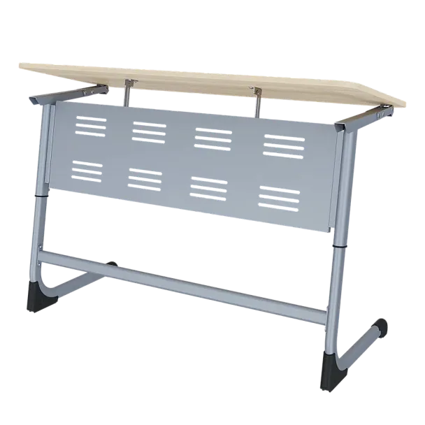 Парта Smart на плоскоовале 2М с РН (столеш. ЛДСП ЗУ, экран ПЭ), гр.4-6 - Вид 7