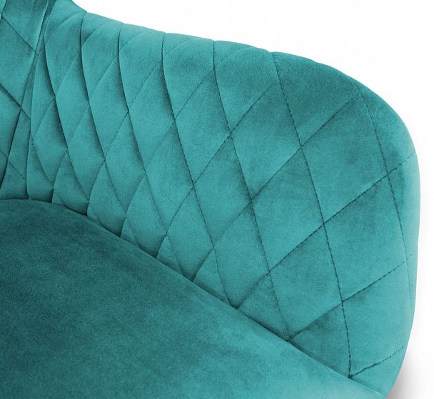 Стул Sheffilton SHT-ST38/S37 бирюзовый на металлокаркасе альпийский бирюзовый/золото - Вид 4