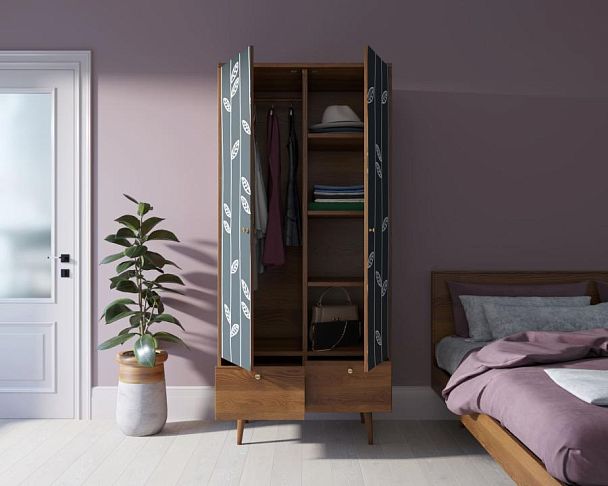 Шкаф двухстворчатый Berber принт 18 арт BB16/Print_18 - Вид 2