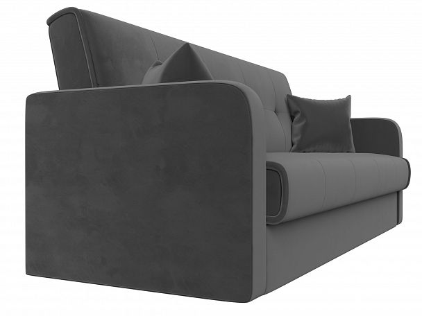 Диван книжка Надежда (полностью велюр серый) - Вид 3