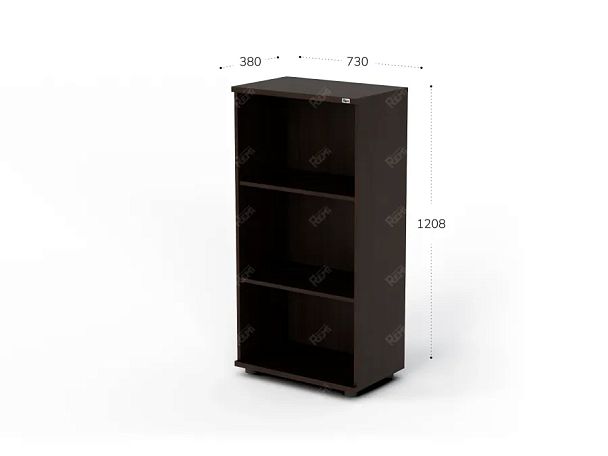 UNITY РШ-11 ВЕНГЕ Стеллаж открытый Прямой 730x380x1208 - Вид 2