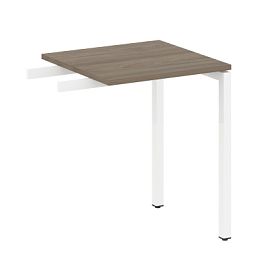 Metal System Quattro Приставной элемент на П-образном м/к 40БП.ПР-1 Вяз/Белый металл 600*600*750 - Фото предпросмотра