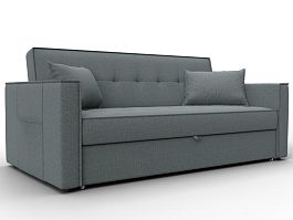 Диван прямой Лига-104 (160) Рогожка серый - Фото предпросмотра