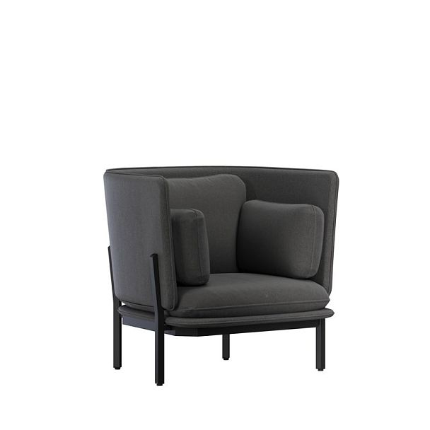 Stato Диван одноместный с низкой спинкой STA-01L Verona 66/Металл Черный 970*850*855 - Вид 1