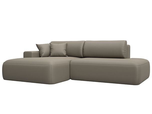 Диван угловой Лига-036 НПБ Модерн левый угол Экокожа бежевый - Вид 1