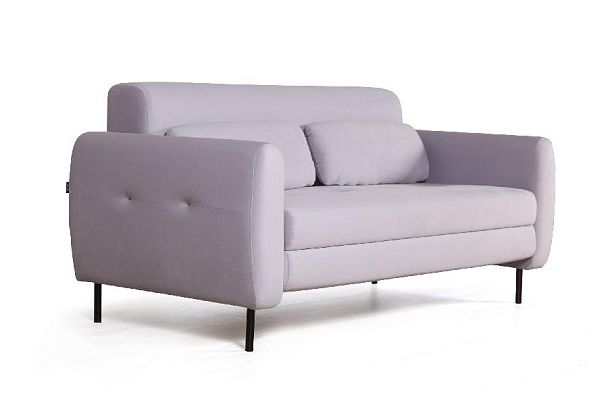 Siena диван-кровать прямой с подлокотниками, бархат 04 - Вид 1