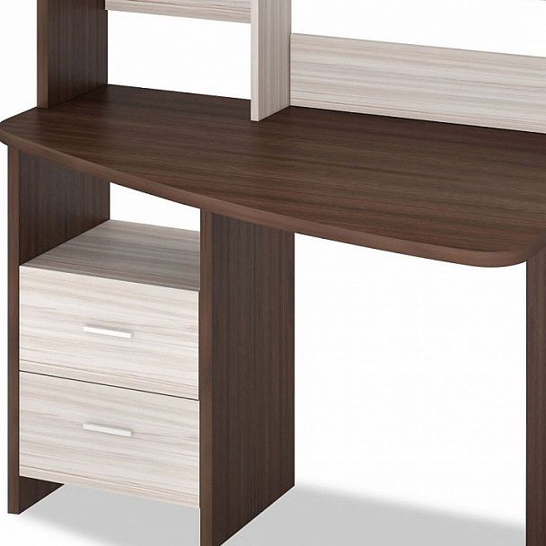 Стол компьютерный Домино Лайт СКЛ-Крл 120+НКЛ-120 Карамель/Шамони правый - Вид 3