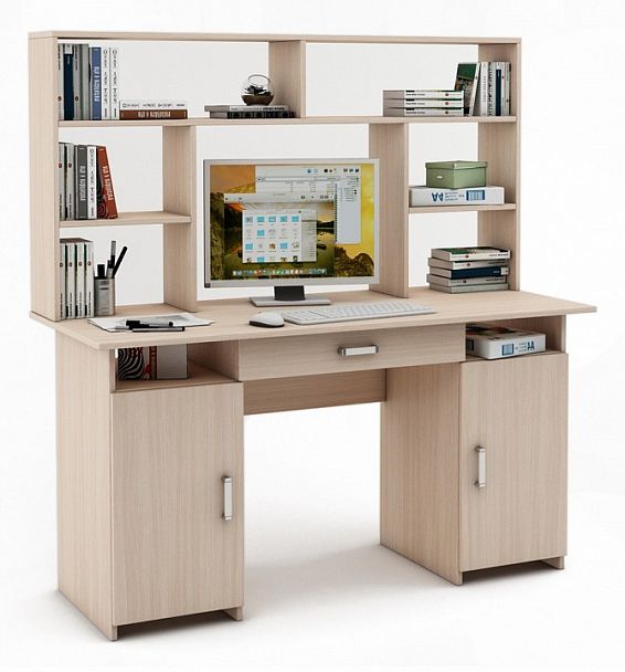 Стол компьютерный Лайт-6Я СН - Вид 1