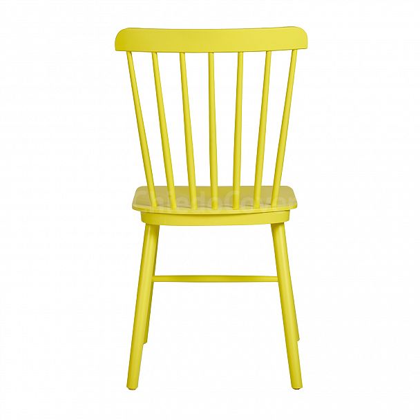 Стул Такер, желтый деревянный - Вид 5