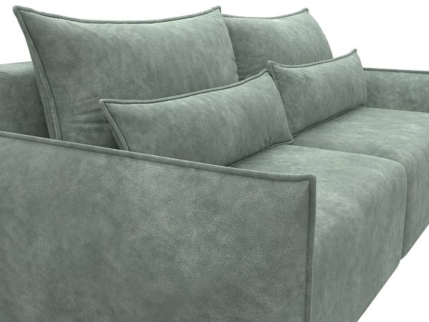 Диван прямой Лига-051 НПБ Велюр зеленый - Вид 4