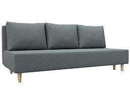 Диван прямой Лига-033 Рогожка серый - Фото предпросмотра