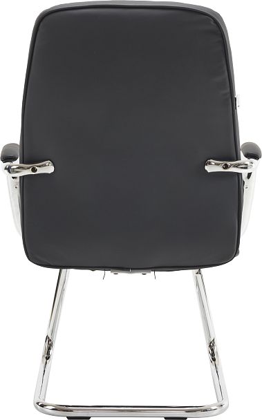 Кресло для посетителей Everprof Vesta (Веста) CF Экокожа Черный - Вид 5