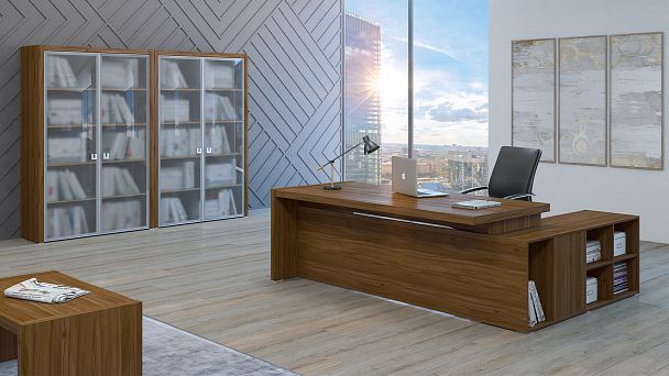 Шкаф для бумаг Solid 78x45x198 вяз - Вид 7