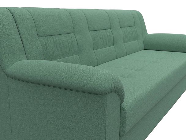 Диван прямой Карелия Рогожка зеленый - Вид 4