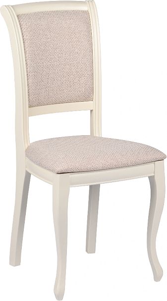 Комплект деревянных стульев с мягким сиденьем Арктос Слоновая кость/Кремовая рогожка, 3 шт. - Вид 3