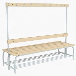 Скамья двусторонняя с п/о на 20 крючков - Фото предпросмотра