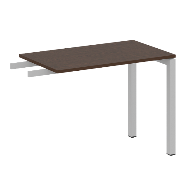 Metal System Quattro Приставной элемент на П-образном м/к 50БП.ПР-3 Венге/Серый металл 1000*600*750 - Вид 1