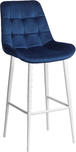 Барный стул Эйден, Confetti blue/белый - Вид 3
