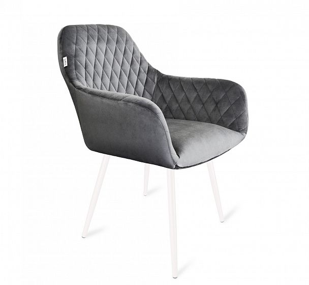 Стул Sheffilton SHT-ST38/S95-1 угольно-серый/белый муар - Вид 1