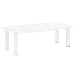 Yalta Стол переговорный LT.SP-2 Снежная патина/Белые опоры 2400*1200*750 - Фото предпросмотра