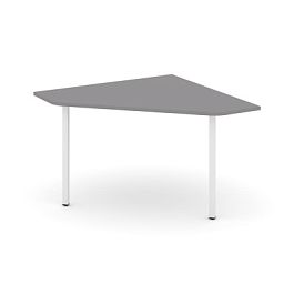 Стайл Проджект Угловой элемент переговорного стола SN-4.UPRG-031 Серый Пепел/Металл Белый 1180*1180* - Фото предпросмотра