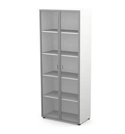 EUROPE/ЕВРОПА RE084-79х42 Шкаф 5 уровней З/С ХДФ 798x420x1965 Белый - Фото предпросмотра