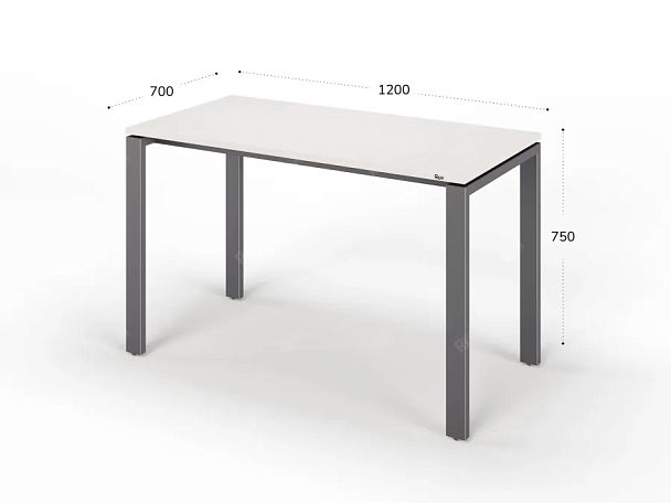 ЛАЙТ / LIGHT RLG014-12x7 Прямоугольный стол 120x70x75 Дуб Молочный - Вид 2