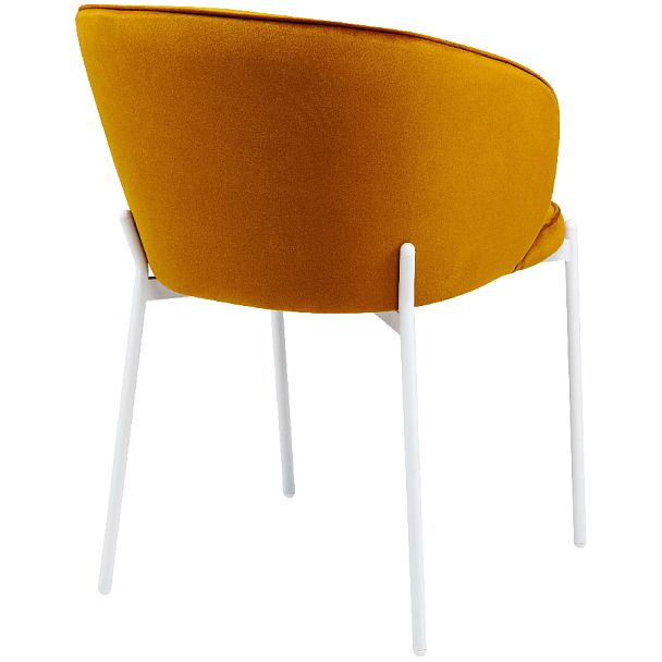 Комплект кухонных стульев Миэль горчичный велюр/белый, 3 шт. - Вид 4