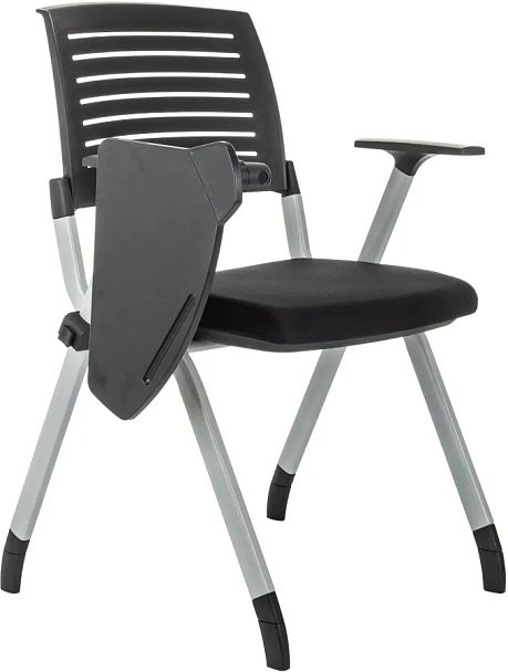 Стул Бюрократ X-Click-PP черный со столиком на ножках металл серый - Вид 1